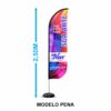 Wind Banner - Pena - 2,5 mts