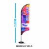 Wind Banner - Vela - 2 mts